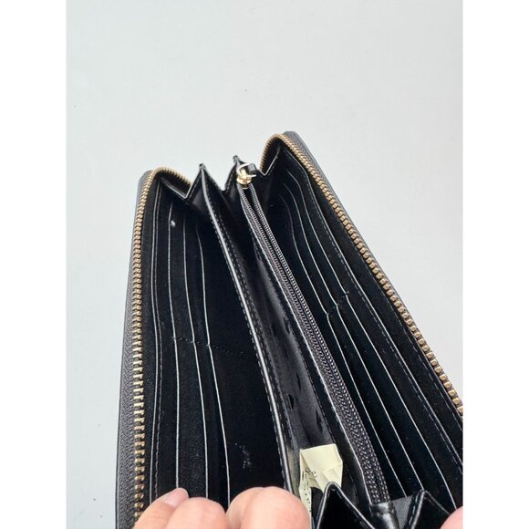 KATE SPADE Neda Black Leather Studded Continental Wallet - Picture 10 of 14